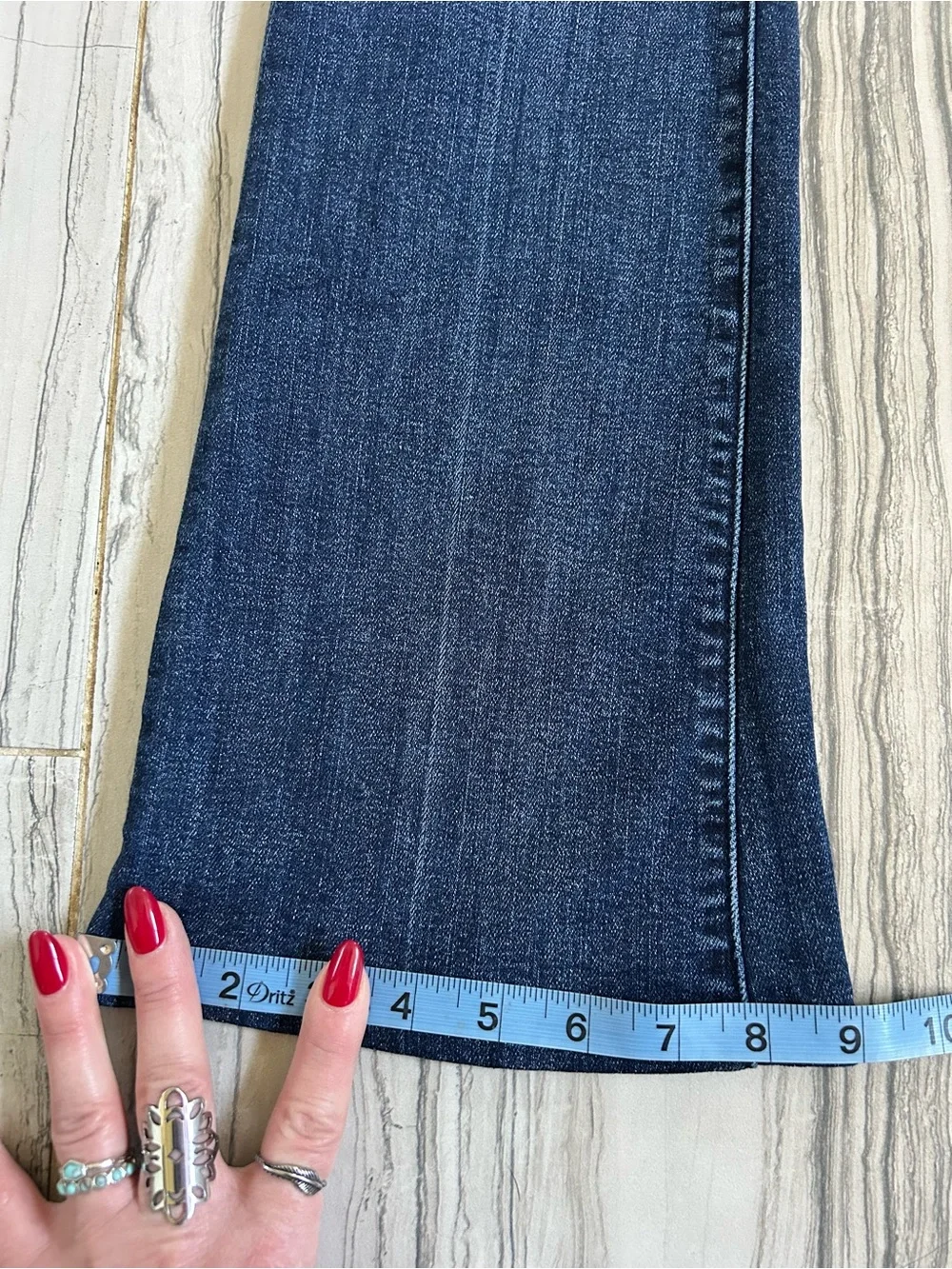 MOTHER The Slacker Mid Rise Flare Stretch Jeans in Spellbound in Seattle - Picture 15 of 15